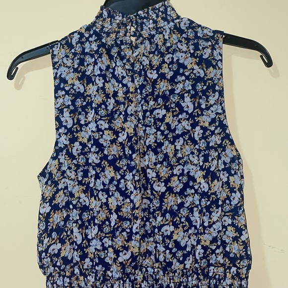 Womens Revolve 1. State Smocked Neck Mini Dress in
Pink Iris - Picture 8 of 9